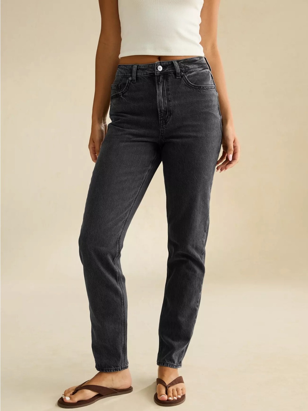 American Eagle Dark Grey/ Charcoal Jeans Size 0 Regular